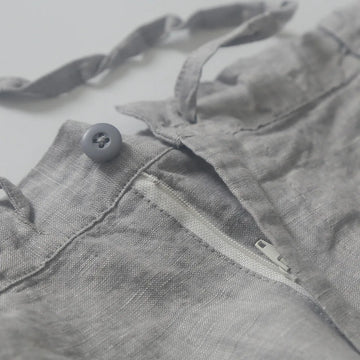 Aidase Boy Casual Summer Gray Linen Shorts Elastic Waist Lace Up Loose Shorts Male Streetwear Short Pants Sexy Beachwear Shorts for Men aidase-shop